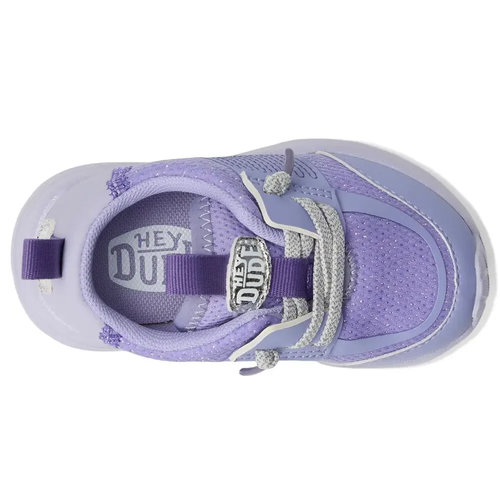 HEYDUDE KIDS WOMENS SIROCCO PLAY PEARL OMBRE (TODDLER) LILAC 6 TODDLER M